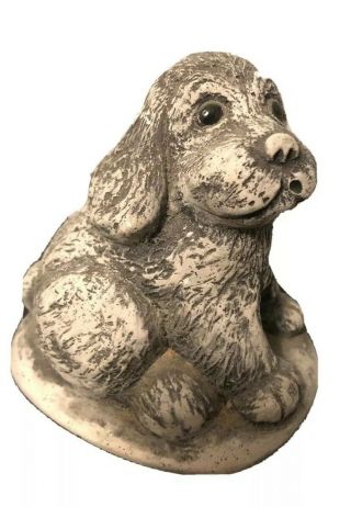 Vintage Bekka Puppy Dog Figurine Mt.  St.  Helens Ash 3.  25 " Tall Long Floppy Ears