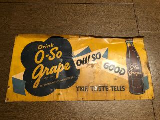 Vintage O - So Grape Soda Sign