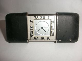 Vintage Tiffany Co Atlas Travel Alarm Clock