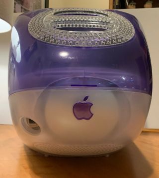 Vintage Apple iMac G3 Model M5521 - Grape,  OS 8.  6 with Keyboard/Mouse 3