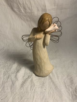 Willow Tree Thinking Of You Angel Figurine,  With Sea Shell Susan Lordi