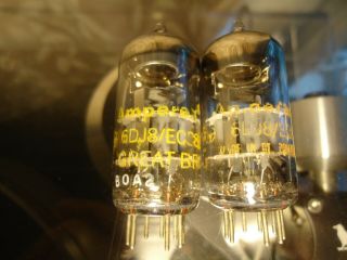 Amperex 6dj8 Ecc88 Old Stock British Vintage Nos Valves Tubes