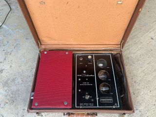 One Of A Kind Vintage Silvertone 1448 Amp In Case Breifcase Tube Amp