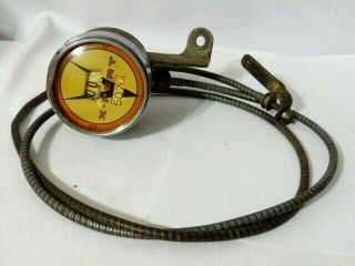 Vintage Elgin X - Pert Bicycle Speedometer Odometer W/ 55 " L Cable Part