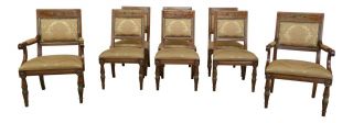 L31900ec: Set Of 8 Henredon Regency Style Dining Room Chairs