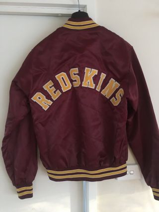 Vintage Washington Redskins Nfl Jacket Men’s Size Small Bomber Chalk Line