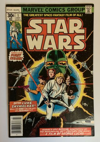 Star Wars Comic No.  1 July 1977 30 Cent Marvel Comics