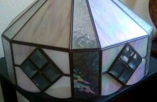 Vintage Tiffany style Stained Glass Lamp Shade Large 13 