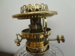 Victorian Hinks Patent Brass Oil Lamp Burner Rise & Fall