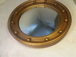 Vintage Round Convex Wall Mirror