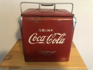 Vintage Coca - Cola Metal Cooler