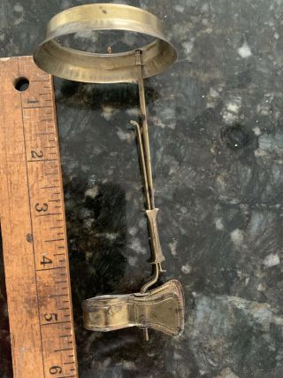 Vintage Brass Clip On Candle Shade Holder,  Circa 1930s