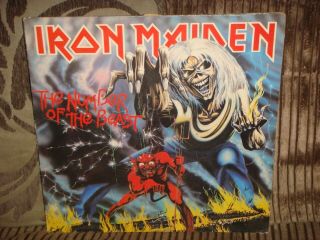 Iron Maiden - Number Of The Beast - Vinyl Lp Record Album - 1982 - Emc3400 - N9