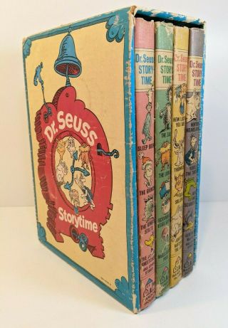 Vintage Dr.  Seuss Storytime Complete 4 Volume Box Set 1974 Random House
