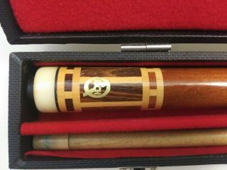 Rich Q Pool Cue with Wood Inlay Vintage 2 piece Pool Cue 2