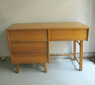 Pick Up Only Vintage Mid Century Modern Heywood - Wakefield Maple (?) Student Desk
