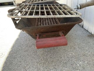 Vintage Cast Iron Rossini Hibachi Tabletop Grill Bbq Made In Japan