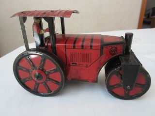 Vintage Marx Steam Street Roller Tin Litho Windup Toy –