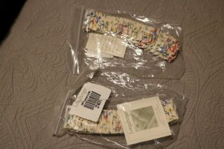 Longaberger Spring Floral Garters 2 Small Discontinued Item