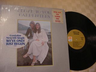 The Carpenters Close To You,  Nm Lp On A&m 1970,  In Shrink