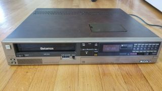 Vintage Sony Betamax Video Cassette Recorder Model Sl2410 Serviced