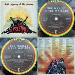 Bob Marley & The Wailers Uprising - Vg,  Vg,  Cond Island Lp Textured Sleeve (1980)