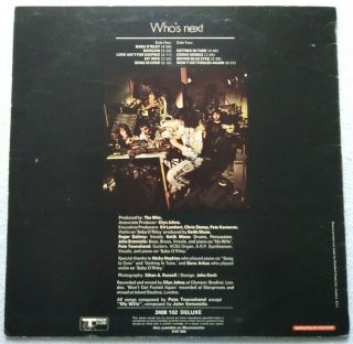 RARE GARAGE MOD ROCK LP The Who Who ' s Next TRACK 2408108 1971 A1/B2 3