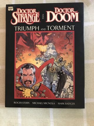 Triumph And Torment Hc Marvel 1989 Dr.  Doom And Dr.  Strange First Edition