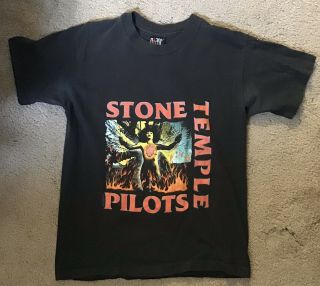 Stone Temple Pilots 1992 Core Giant Black T - Shirt Size L Large Vintage