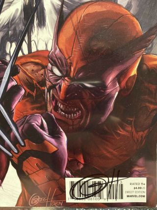 Death Of Wolverine 1 Salt Lake Comic Con SLCC Variant Greg Horn Signed VG 3