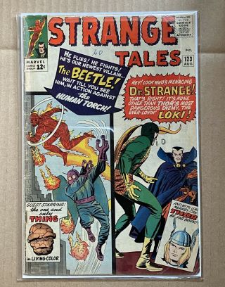 Strange Tales 123 Qualified 3.  0 1st Appearance And Origin Of The Beetle 1964