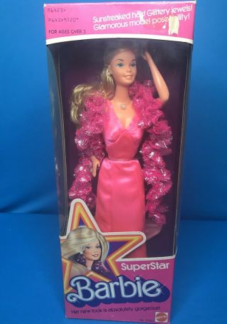 1976 Vintage Taiwan Superstar Barbie Doll No.  9720 Pink Dress