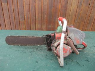 Rare Vintage Homelite 6 - 60 Chainsaw Chain Saw With 17 " Bar Big Old