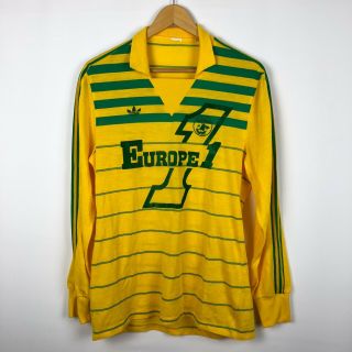 Vintage Fc Nantes 1984 Football Shirt Soccer Jersey Adidas Long Sleeve Fcna 80s