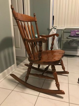 Vintage Nichols & Stone Co.  Rocking chair.  Pre - owned. 3