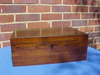 Victorian 5 Kilo Mahogany Campaign Canteen Cutlery Box - Two Drawers