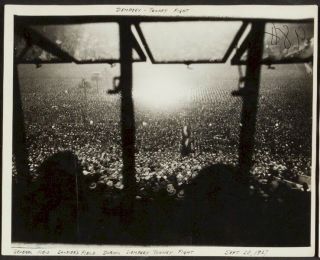 Jack Dempsey Vs Gene Tunney Vintage Photo 1927 Inside Field