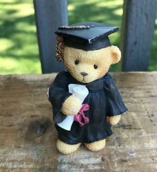 Cherished Teddies Enesco Figurine Avon Exclusive Teddy Bear Graduate Graduation