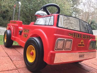 Vintage Roadmaster 507 Fire Truck Pedal Car