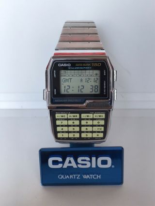Rare Vintage Casio Dbc - 1500 Digital Calculator 150 Data Bank Watch Nos Mod 1477