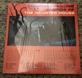 1964 Walt Disney Chilling,  Thrilling Sounds Of The Haunted House LP DQ - 1257 2