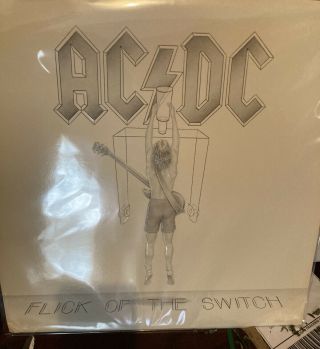 Ac/dc Flick Of The Switch Vinyl Lp Record Album,  1st Pressing,  Vg,