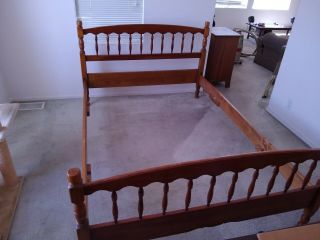L & J G Stickley Cherry Valley Spindle Style Full Size Bed Classic Usa Crafted