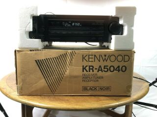 Vtg Kenwood Kr - A5040 Am/fm Stereo Receiver In The Box Amplifier
