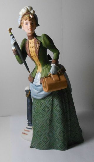 10 " 1987 Avon Mrs Albee Award Porcelain Victorian Lady Figurine
