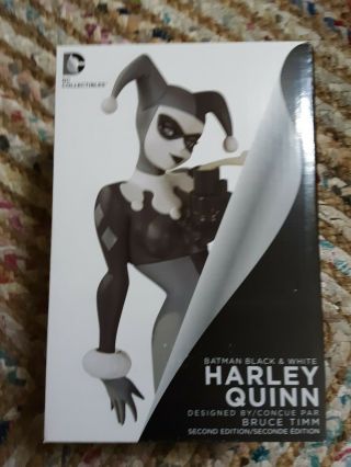 Harley Quinn Black And White Statue Figure By Bruce Timm Dc Collectibles Batman