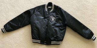 Vintage Los Angeles Raiders Chalk Line Jacket Size Xl.  Nwa