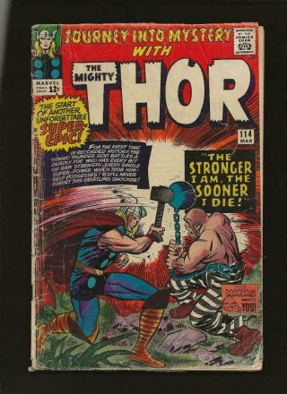 Thor Journey Into Mystery 114 Gd - 1.  8 High Res Scans