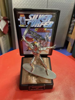 1998 Silver Surfer Marvel Pewter Statue Loose