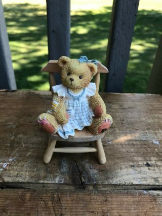 Cherished Teddies Enesco Figurine 141275 Teddy Bear Dina Chair You 